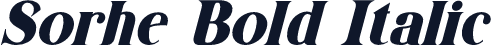 Sorhe Bold Italic