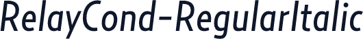 RelayCond-RegularItalic