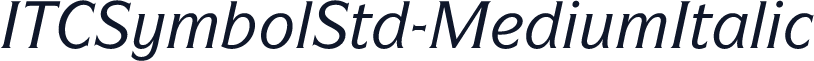 ITCSymbolStd-MediumItalic