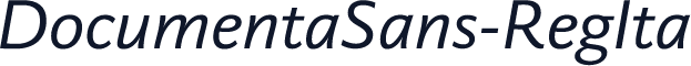 DocumentaSans-RegIta