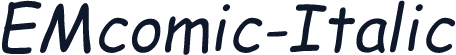 EMcomic-Italic