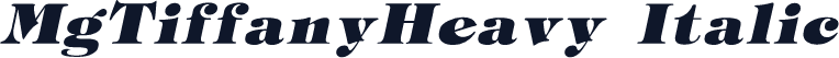 MgTiffanyHeavy Italic