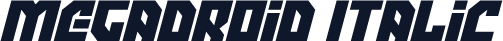 Megadroid Italic