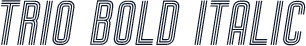 Trio Bold Italic