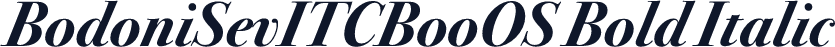 BodoniSevITCBooOS Bold Italic