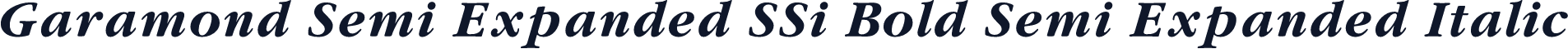 Garamond Semi Expanded SSi Bold Semi Expanded Italic
