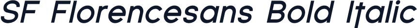 SF Florencesans Bold Italic