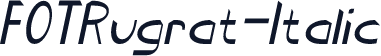 FOTRugrat-Italic
