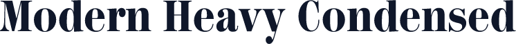 Modern Heavy Condensed
