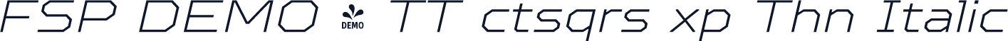 FSP DEMO - TT ctsqrs xp Thn Italic