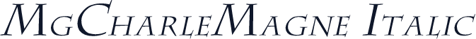 MgCharleMagne Italic