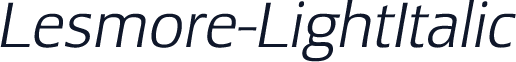Lesmore-LightItalic