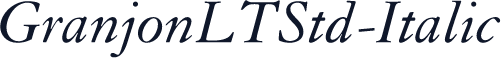 GranjonLTStd-Italic
