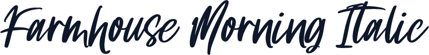 Farmhouse Morning Italic