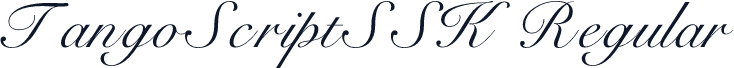 TangoScriptSSK Regular