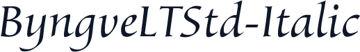 ByngveLTStd-Italic