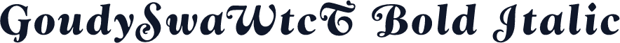 GoudySwaWtcT Bold Italic
