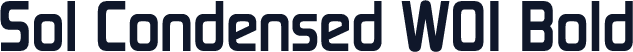 Sol Condensed W01 Bold