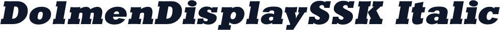 DolmenDisplaySSK Italic