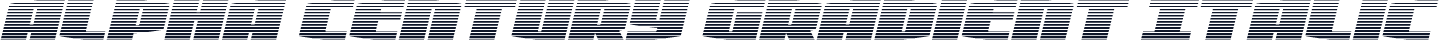 Alpha Century Gradient Italic