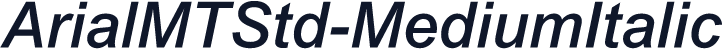 ArialMTStd-MediumItalic