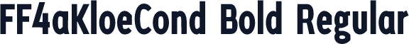 FF4aKloeCond Bold Regular