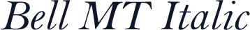 Bell MT Italic