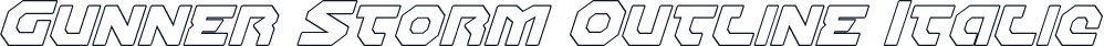 Gunner Storm Outline Italic