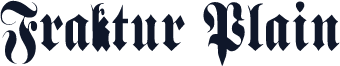 Fraktur Plain