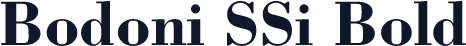 Bodoni SSi Bold