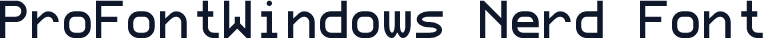 ProFontWindows Nerd Font