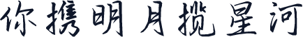 你携明月揽星河