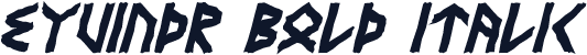 Eyvindr Bold Italic