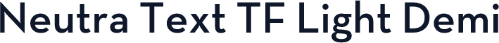 Neutra Text TF Light Demi