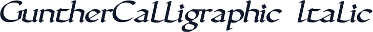 GuntherCalligraphic Italic