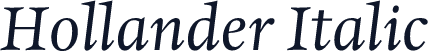Hollander Italic