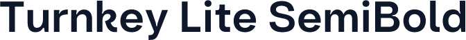 Turnkey Lite SemiBold