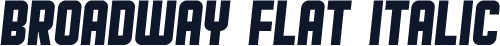 Broadway Flat Italic