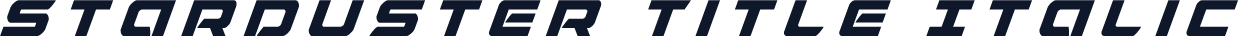 Starduster Title Italic