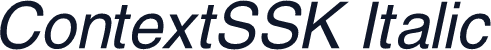 ContextSSK Italic