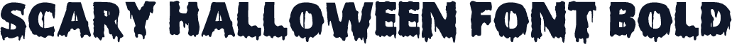 Scary Halloween Font Bold