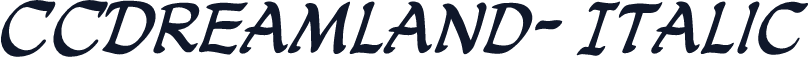 CCDreamland-Italic