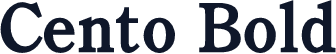 Cento Bold