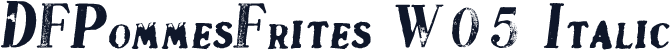 DFPommesFrites W05 Italic