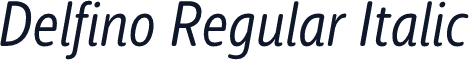 Delfino Regular Italic