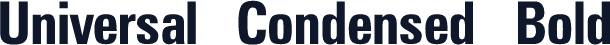 Universal Condensed Bold