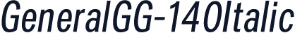 GeneralGG-140Italic