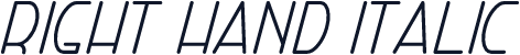 Right Hand Italic