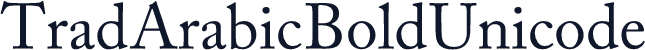 Trad Arabic Bold Unicode