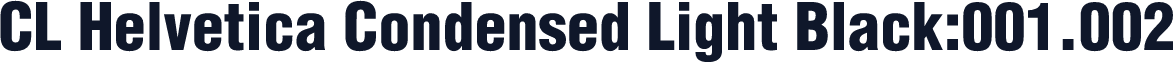 CL Helvetica Condensed Light Black:001.002